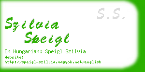 szilvia speigl business card